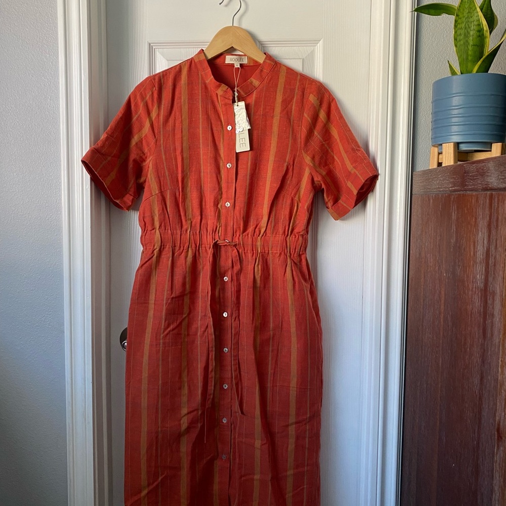 Roolee dress. Brand new with tags. Small. Orange